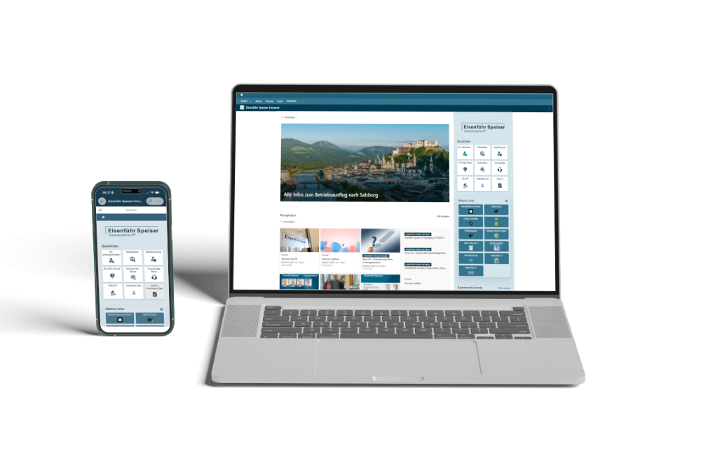 Neues Intranet – moderne Startseite